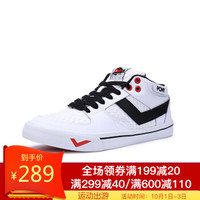 PONY 波尼 板鞋女鞋新品生活经典休闲女复古中帮滑板鞋93W1AT03 白色(女) 36