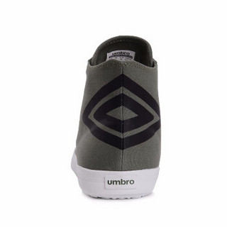 Umbro/茵宝2019年春季新款高帮经典运动休闲鞋情侣款时尚板鞋 UI191FT0321-300哑灰绿 40.5