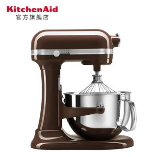 KitchenAid厨师机 凯膳怡6QT升降式进口家用搅拌机面包机ka和面机 咖啡色