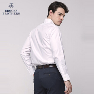 Brooks Brothers/布克兄弟男士扣结领免烫正装衬衫1000001846 1001-白色 15/34