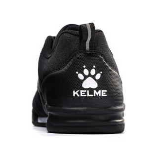KELME卡尔美 复古休闲板鞋男系带耐磨运动鞋6871103 黑色 39
