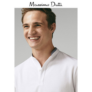 Massimo Dutti 00718153250 男士立领全棉POLO衫