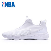 NBA球鞋 网布透气舒适跑步运动休闲鞋 鞋子 男 N1728808 白/钢灰-5 42