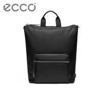 ECCO爱步男士包包2019新款 时尚休闲双肩大容量双肩包帕勒9105485 黑色910548590000