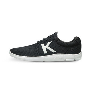 Kappa卡帕 女款运动鞋轻质跑鞋休闲鞋旅游鞋|K0725MQ69 黑色-990 38