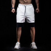 MSGD运动短裤 男子宽松跑步训练健身五分篮球裤 White 雪峰白 L(现货开售)