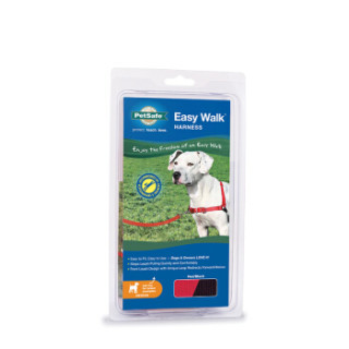 贝适安(PetSafe)狗狗专业防爆冲胸背带遛狗绳狗链小中大型犬缓冲牵狗带(不含牵引绳) 红色 M/L 中-大码