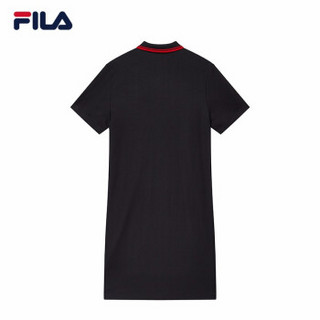 1FILA X 3.1 Phillip Lim 斐乐 女子连衣裙 2019衬衫款中长款裙子 子夜黑-BK 180/96A/XXL