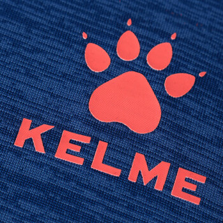 KELME卡尔美男士速干跑步T恤透气微弹健身短袖K16R2013M 彩兰 L