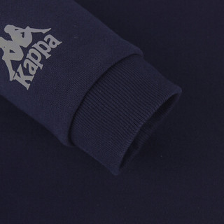 Kappa卡帕 男款运动卫衣套头衫休闲圆领长袖|K0752WT10D 深海蓝-888 M