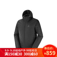 萨洛蒙（Salomon）男款保暖防风双面穿棉服DRIFTER LOFT HOODIE M 黑色403884 S