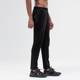 DESCENTE迪桑特男裤 RUNNING系列 男子针织跑步长裤 D9131RFP40 黑色-BK M(170/80A)