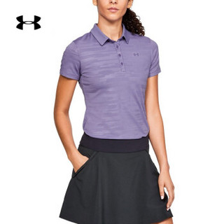 安德玛官方UA 女子运动Polo衫Under Armour-1326889 紫色520 M