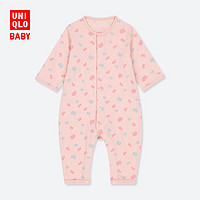 UNIQLO/优衣库 414715 婴儿罗纹长袖连体装