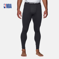 NBA UNDER ARMOUR UA  紧身训练长裤男 1265649 黑色001 M