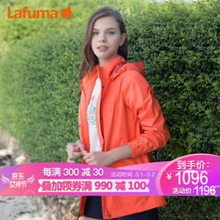 LAFUMA 法国乐飞叶女士户外登山徒步防风防泼水冲锋衣LFJA7CC32 珊瑚红C2 170/88A(40)