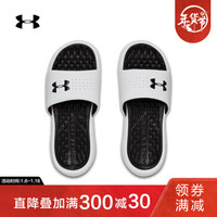 安德玛 官方UA Playmaker女子运动拖鞋Under Armour3000063 白色101 38