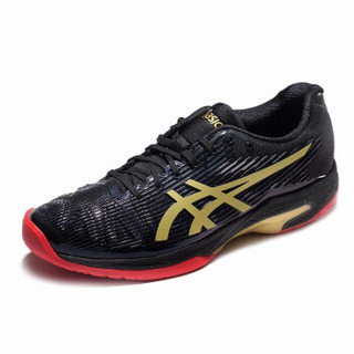 ASICS亚瑟士 网球鞋男运动鞋SOLUTION SPEED FF L.E.   1041A054-001  黑色/金色 43.5