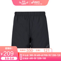 ASICS亚瑟士 男式LITE-SHOW 7英寸夜跑短裤运动裤男 2011A262-0904 黑色 M