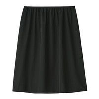 無印良品 MUJI 女式 速干 半身衬裙 黑色 S
