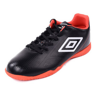 UMBRO VELOCITA 2 CLUB IC 茵宝男子无钉硬地室内足球鞋防滑耐磨A UCB90133-02黑+白+石榴红 41(尺码偏小，建议拍大一码)