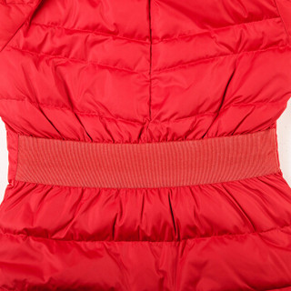 Kappa卡帕 女士羽绒服 运动修身保暖加厚羽绒服K0662YY18 深红-557 M