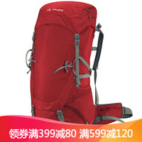 巍德VAUDE 户外运动登山包48+8L徒步旅行露营双肩背包11742 红色 均码