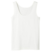 无印良品 無印良品 MUJI 女式 棉保暖 背心 米白色 L