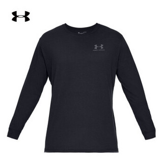 安德玛官方 UA Sportstyle 男子 运动长袖T恤 Under Armour-1329585 黑色001 XXL