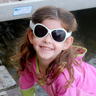 澳洲BanZ婴幼儿儿童防晒防紫外线太阳镜蛤蟆镜系列 极地白 款 0-2岁