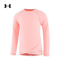 Under Armour 安德玛官方 UA女小童Cross Front圆领运动T恤-1343062 粉红色980 4