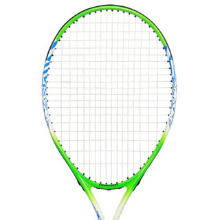 克洛斯威网球拍单拍19-21-23-25英寸小学生儿童初学单人训练器套装带拍包已穿线 10-12岁儿童款25寸 绿蓝色