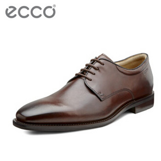 ECCO爱步男士皮鞋 时尚简约低帮系带正装鞋 菲罗 620644 棕色01014 42