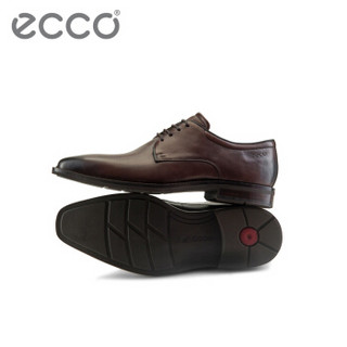 ECCO爱步男士皮鞋 时尚简约低帮系带正装鞋 菲罗 620644 棕色01014 42