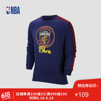 NBA 新款 骑士队 经典圆领长袖卫衣套头衫 男 图片色 S