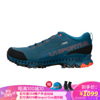 la sportiva 登山鞋男女款防水透气轻便徒步鞋低帮防滑耐磨稳定户外鞋螺旋Spire 24B 24B606202海蓝/蜜橙/男 42