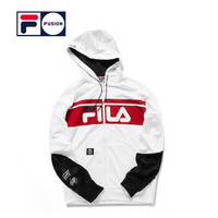 FILA（斐乐）2019 FUSION系列王源新年款男女春季新品休闲连帽外套 白色-WT 175/96A/L