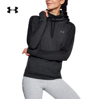 Under Armour 安德玛 UA女子Fleece抓绒漏斗领卫衣-1305498 黑色001 S