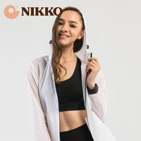 Nikko夏季外套男士防晒衣防风衣日高户外专业皮肤风衣女超薄透气 白色（女） XL