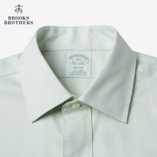 Brooks Brothers/布克兄弟男士Supima棉修身版正装衬衫1000064067 3000-浅绿色 16