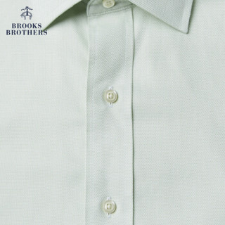 Brooks Brothers/布克兄弟男士Supima棉修身版正装衬衫1000064067 3000-浅绿色 16