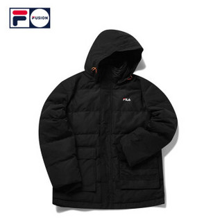 1FILA FUSION 斐乐 男子羽绒服 2019冬季新款经典时尚百搭羽绒服男 黑色-BK（宽松版型，建议拍小一码） 170/92A/M