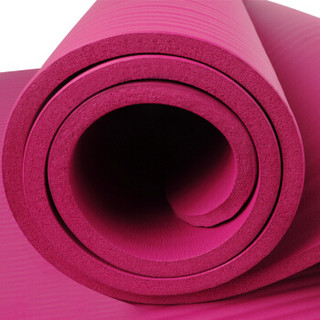 飞尔顿（FEIERDUN） 瑜伽10mm加厚瑜伽垫女 加长防滑健身垫家用运动瑜伽用品健身器材 粉色10MM瑜伽垫