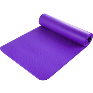飞尔顿（FEIERDUN） 瑜伽10mm加厚瑜伽垫女 加长防滑健身垫家用运动瑜伽用品健身器材 粉色10MM瑜伽垫