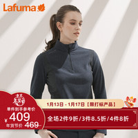 LAFUMA 乐飞叶女士户外徒步旅行轻便保暖套头内搭抓绒衣LFTS8CL80 松石蓝T2 40(170/88A)