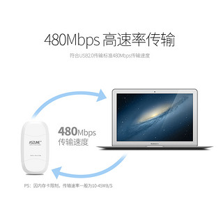 ASZUNE 艾苏恩 USB3.0 SD/TF读卡器