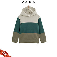 ZARA 00371764500 男童拼色连帽卫衣