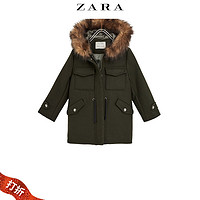 ZARA 06285552505 女童 连帽牛角扣外套