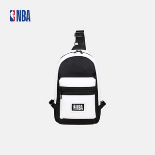 NBA 休闲 潮流 单肩斜跨胸包 黑白色 图片色