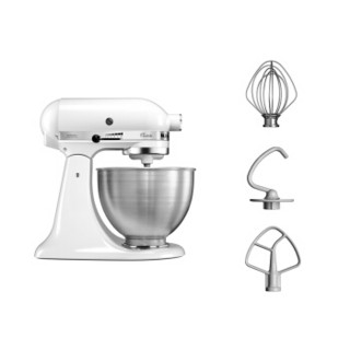 KitchenAid凯膳怡进口家用电器厨师机95多功能小型和面机全自动奶油搅拌 牛奶白